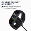 Kwmobile USB tápkábel Xiaomi Mi Band 4 telefonhoz, fekete, műanyag, KWM000024UC001C