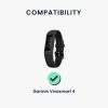 Kwmobile USB tápkábel Garmin Vivosmart 4 készülékhez, fekete, műanyag, KWM000024UD001C