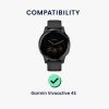 2 db Kwmobile védőfólia készlet Garmin Vivoactive 4S, átlátszó/fekete, polimer, KWM000024UW001C