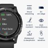 2 db Kwmobile védőfólia készlet Garmin Vivoactive 4, átlátszó/fekete, polimer, KWM000024UX001C