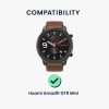 2 db Kwmobile védőfólia készlet Amazfit GTR Minihez, átlátszó/fekete, polimer, KWM000024VE001C