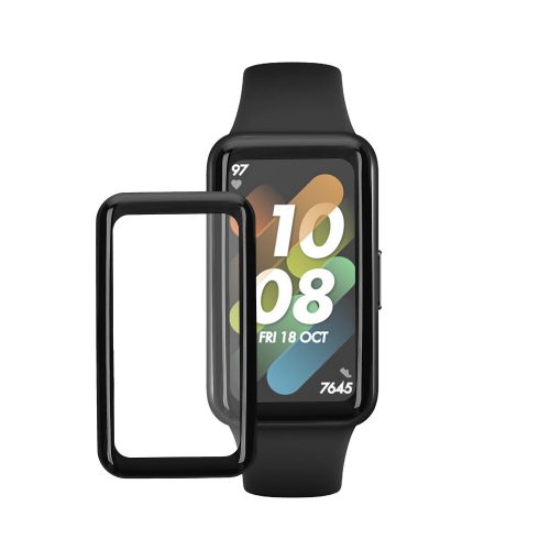 2 db Kwmobile védőfólia készlet Huawei Band 7 telefonhoz, átlátszó/fekete, polimer, KWM000024VQ001C