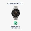 2 db Kwmobile védőfólia készlet Huawei Watch GT 3 Pro készülékhez (43 mm), átlátszó/fekete, polimer, KWM000024VV001C