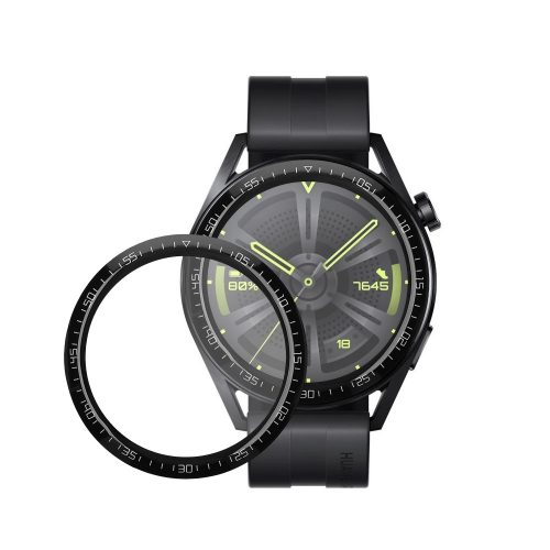 2 db Kwmobile védőfólia készlet Huawei Watch GT 3-hoz (46 mm), átlátszó/fekete, polimer, KWM000024VX001C