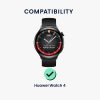 2 db Kwmobile védőfólia készlet Huawei Watch 4, átlátszó/fekete, polimer, KWM000024VY001C