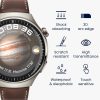 2 db Kwmobile védőfólia készlet Huawei Watch 4 Pro készülékhez, átlátszó/fekete, polimer, KWM000024VZ001C