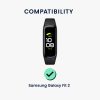 2 db Kwmobile védőfólia készlet Samsung Galaxy Fit 2 készülékhez, átlátszó/fekete, polimer, KWM000024WC001C