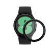 2 db Kwmobile védőfólia készlet Samsung Galaxy Watch 4 készülékhez, átlátszó/fekete, polimer, KWM000024WD001C