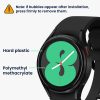 2 db Kwmobile védőfólia készlet Samsung Galaxy Watch 4 készülékhez, átlátszó/fekete, polimer, KWM000024WD001C