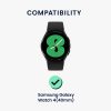 2 db Kwmobile védőfólia készlet Samsung Galaxy Watch 4 készülékhez, átlátszó/fekete, polimer, KWM000024WD001C