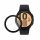 2 db Kwmobile védőfólia készlet Samsung Galaxy Watch 4 készülékhez, átlátszó/fekete, polimer, KWM000024WE001C