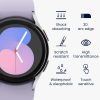 2 db Kwmobile védőfólia készlet Samsung Galaxy Watch 5 készülékhez, átlátszó/fekete, polimer, KWM000024WF001C