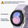 2 db Kwmobile védőfólia készlet Samsung Galaxy Watch 5 készülékhez, átlátszó/fekete, polimer, KWM000024WF001C