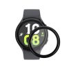 2 db Kwmobile védőfólia készlet Samsung Galaxy Watch 5 készülékhez, átlátszó/fekete, polimer, KWM000024WG001C