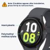 2 db Kwmobile védőfólia készlet Samsung Galaxy Watch 5 készülékhez, átlátszó/fekete, polimer, KWM000024WG001C