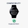 2 db Kwmobile védőfólia készlet Google Pixel Watchhoz, átlátszó/fekete, polimer, KWM000024WH001C