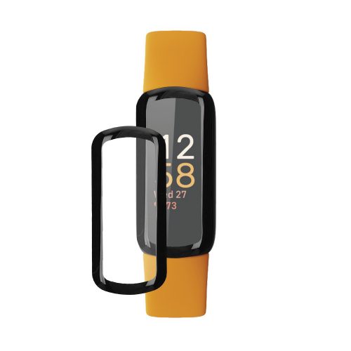 2 db Kwmobile védőfólia készlet Fitbit Inspire 3-hoz, átlátszó/fekete, polimer, KWM000024WJ001C