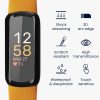 2 db Kwmobile védőfólia készlet Fitbit Inspire 3-hoz, átlátszó/fekete, polimer, KWM000024WJ001C