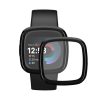 2 db Kwmobile védőfólia készlet Fitbit Versa 4/Sense 2 készülékhez, átlátszó/fekete, polimer, KWM000024WK001C