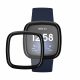 2 db Kwmobile védőfólia készlet Fitbit Versa 3-hoz, átlátszó/fekete, polimer, KWM000024WL001C