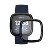 2 db Kwmobile védőfólia készlet Fitbit Versa 3-hoz, átlátszó/fekete, polimer, KWM000024WL001C