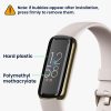 2 db Kwmobile védőfólia készlet Fitbit Luxe-hoz, átlátszó/fekete, polimer, KWM000024WN001C