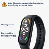 2 db Kwmobile védőfólia készlet Xiaomi Mi Band 7 telefonhoz, átlátszó/fekete, polimer, KWM000024WQ001C