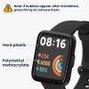 2 db Kwmobile védőfólia készlet Xiaomi Redmi Watch 2 Lite készülékhez, átlátszó/fekete, polimer, KWM000024WS001C