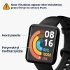 2 db Kwmobile védőfólia készlet Xiaomi Poco Watchhoz, átlátszó/fekete, polimer, KWM000024WW001C