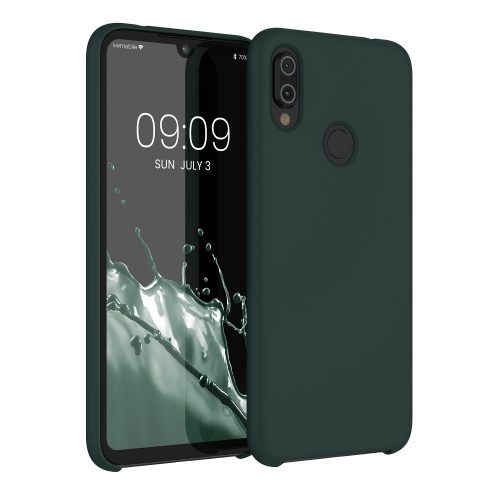 Kwmobile tok Xiaomi Redmi Note 7/Redmi Note 7 Pro telefonokhoz, sötétzöld, szilikon, KWM0000102B031C