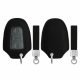 Kwmobile autókulcs fedél Peugeot/Citroen 3 gombokhoz - Smart Key, fekete/szürke, ökológiai bőr, KWM000024XO002C