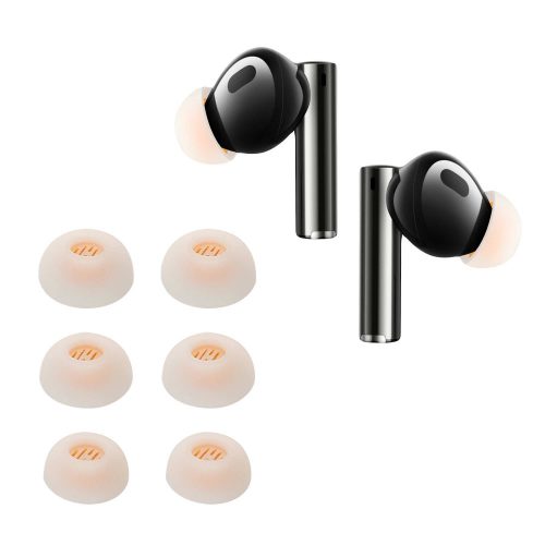 db Kwmobile cserehegy készlet Xiaomi Realme Buds Air 5 Pro készülékhez, fehér, szilikon, KWM000024XU002C