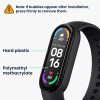 2 db Kwmobile védőfólia készlet Xiaomi Mi Band 6 telefonhoz, átlátszó/fekete, polimer, KWM000024WR001C