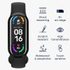 2 db Kwmobile védőfólia készlet Xiaomi Mi Band 8 telefonhoz, átlátszó/fekete, polimer, KWM000024XX001C