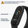 2 db Kwmobile védőfólia készlet Xiaomi Mi Band 8 telefonhoz, átlátszó/fekete, polimer, KWM000024XX001C