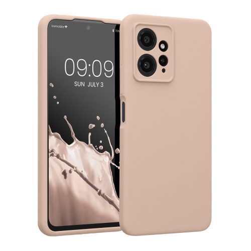 Kwmobile tok Xiaomi Redmi Note 12, krémszínű, szilikon, KWM000018UL008C