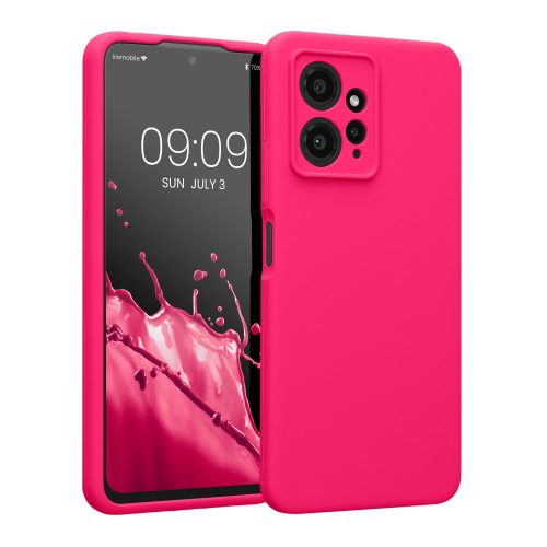 Kwmobile tok Xiaomi Redmi Note 12 telefonhoz, rózsaszín, szilikon, KWM000018UL009C