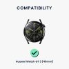 Kwmobile szíj Huawei Watch GT 3-hoz (46 mm), sötétzöld, szilikon, KWM000024YX002C