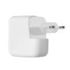 Kwmobile töltőfedél Apple 35W dual USB-C hálózati adapterhez, fehér, szilikon, KWM000024YY001C