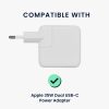 Kwmobile töltőtok Apple 35W dual USB-C hálózati adapterhez, világoszöld, szilikon, KWM000024YY002C