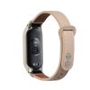 Kwmobile szíj Xiaomi Mi Band 7 telefonhoz, bézs/barna, természetes bőr, KWM000024YZ002C