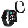 2 db Kwmobile tok biztonsági üveggel Xiaomi Redmi Watch 3 Active / Redmi Watch 3 Lite készülékhez, átlátszó/fekete, műanyag, KWM000024ZD002C