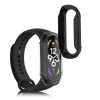 2 db Kwmobile komplett burkolat Xiaomi Mi Band 7 telefonhoz, átlátszó/fekete, műanyag, KWM000024ZE002C