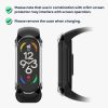 2 db Kwmobile komplett burkolat Xiaomi Mi Band 7 telefonhoz, átlátszó/fekete, műanyag, KWM000024ZE002C