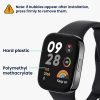 2 db Kwmobile védőfólia készlet Xiaomi Redmi Watch 3 Active-hoz, átlátszó/fekete, polimer, KWM000024ZH001C