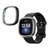 2 db Kwmobile tok készlet Fitbit Versa 3/Sense készülékhez, átlátszó/fekete, műanyag, KWM000024ZI001C