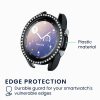 2 db Kwmobile tok készlet Samsung Galaxy Watch 3 készülékhez, fekete/arany, műanyag, KWM000024ZP001C