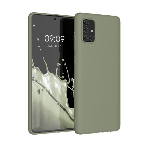 Kwmobile tok Samsung Galaxy A71, zöld, szilikon, KWM000010ZJ032C