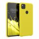 Kwmobile tok Google Pixel 4a telefonhoz, sárga, szilikon, KWM000011HX063C