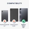 Kwmobile Smart Case for Realme Pad 2, fekete, Eco bőr, KWM000023PV001C